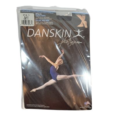 Danskin womens Ultrasoft Microfiber Footed Tight Black A, Black, Size A style 72